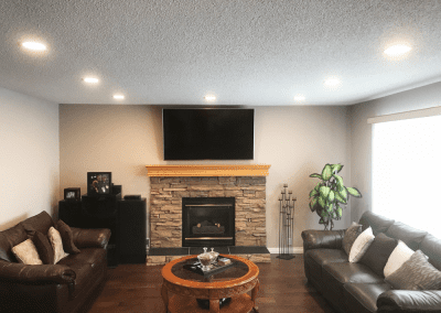Image of Living Room LED Potlights installed by Exquisite Electric