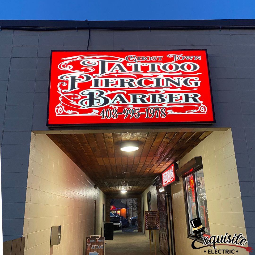 LED retro fit for a local Okotoks business. 