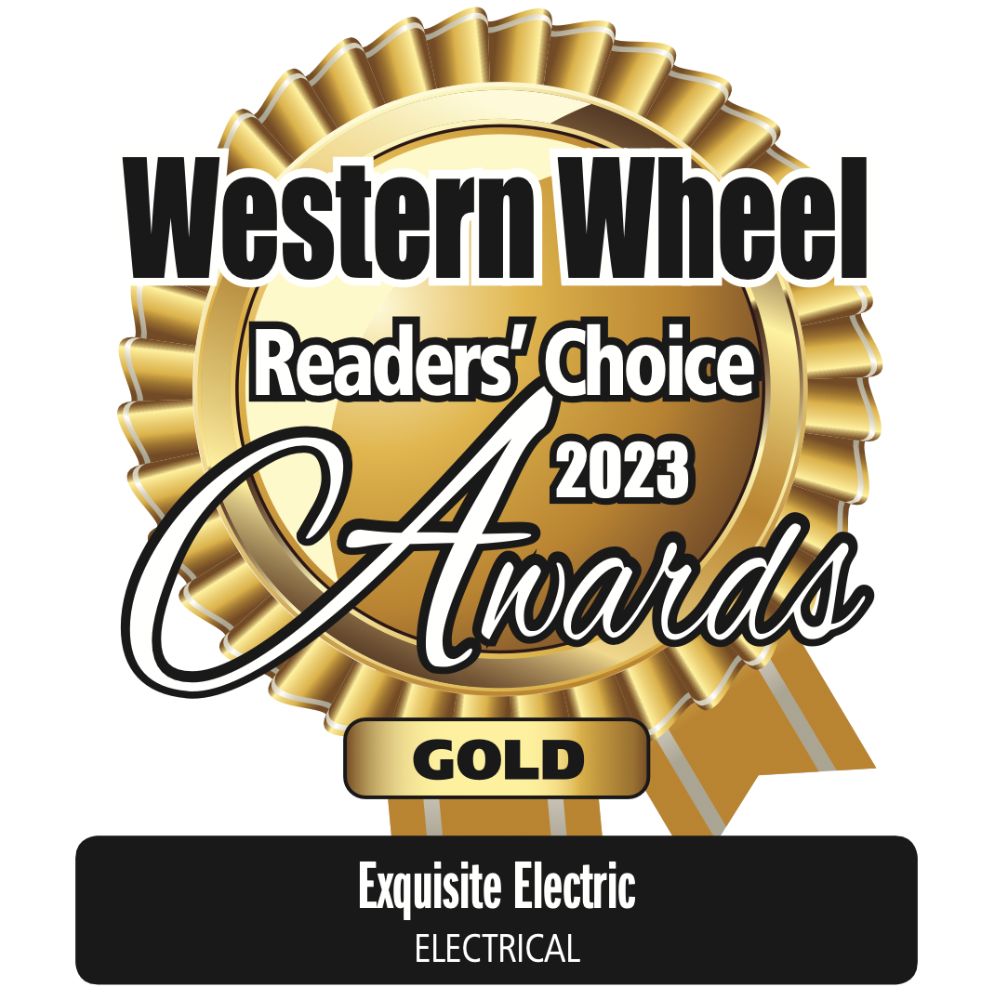 image of Exquisite Electric's Best Electrician in Okotoks and the Foothills 2023 Western Wheel Award